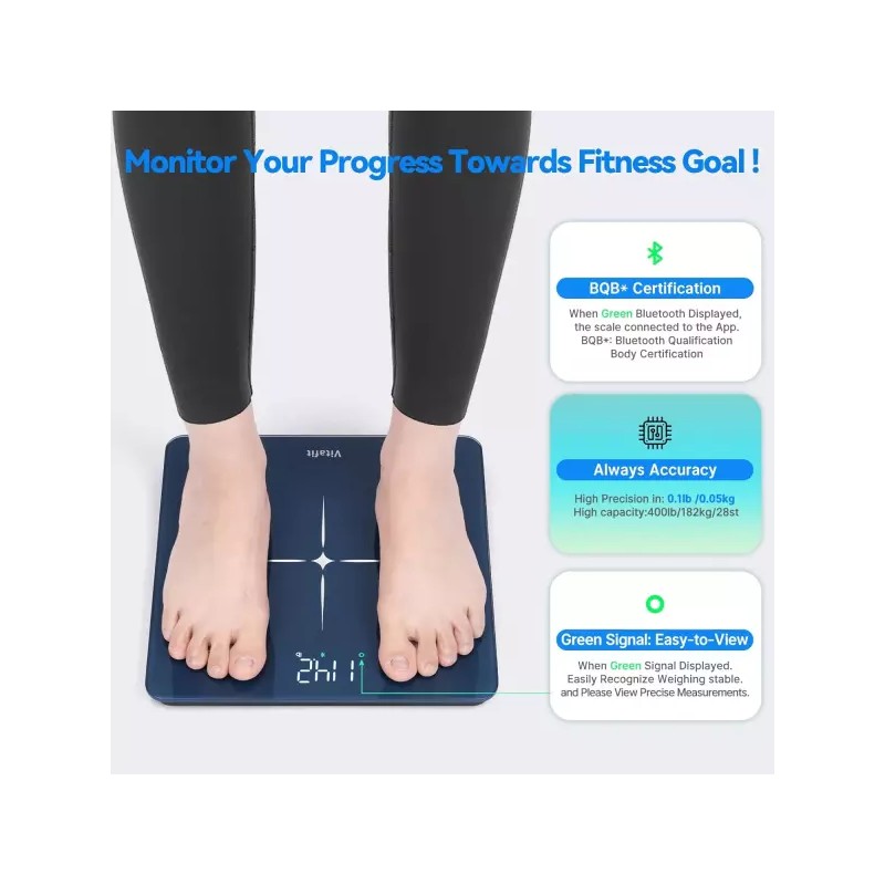Vitafit 스마트 체중계 2001년부터 전문 공장에서 생산한 0.1lb 고정밀도 BMI