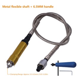 Chazcool Flex Shaft Rotary Tool, Flex Shaft Extension Chuck, Flexible Attachment for Electric Drill Rotary Grinder Tool