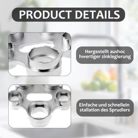 Aerator Service Key, 10-in-1 Tap Key, Universal Aerator Mounting Key, Comes with 1 Set of Tap Aerator Adapter, Very Adaptable