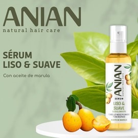 ANIAN Smooth and Soft Serum 100ml For Smooth, Disciplined & Frizzy Hair, With Marula Oil, Nourishes & Moisturizes In Deep, Seals The Tips, Helps Fight