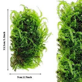 Cayway Static Grass Tuft, Fake Green Moss for Potted Plants, Artificial Moss, Artificial Green Moss for Plant Crafts Flower, Table Centerpieces Fairy Garden Decor (Shape-2)