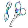 2 Pcs Badge Scissors for Nurses Mini, Foldable Nurse Scissors