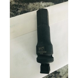 PITTSBURGH Pro 1/2 in. Drive Metric Impact Hex Socket 17mm  Pittsburgh 61337 / 67895 NEW