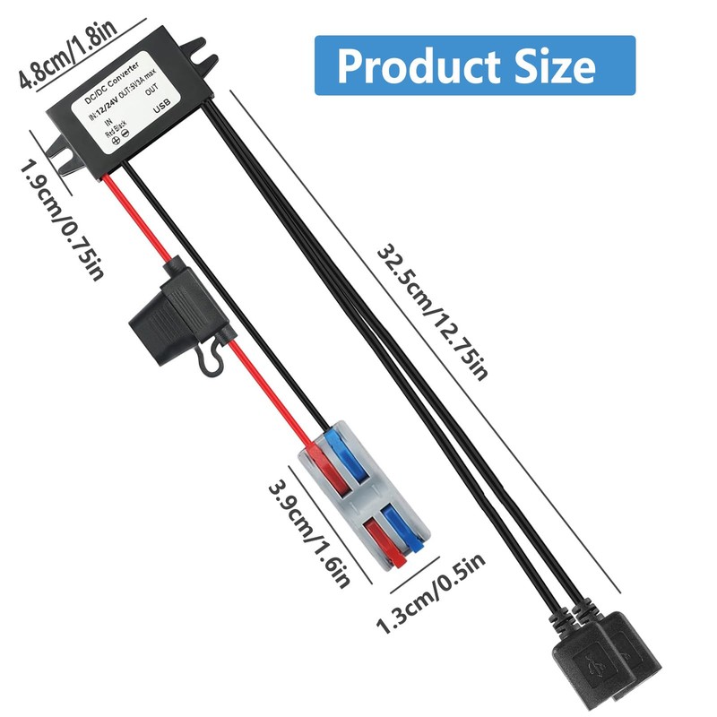 DC 8-32V Step Down to 5V 3A MAX 15W Dual