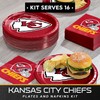 Trendware Kansas City Chiefs Paper Plate and Napkin Party Kit,