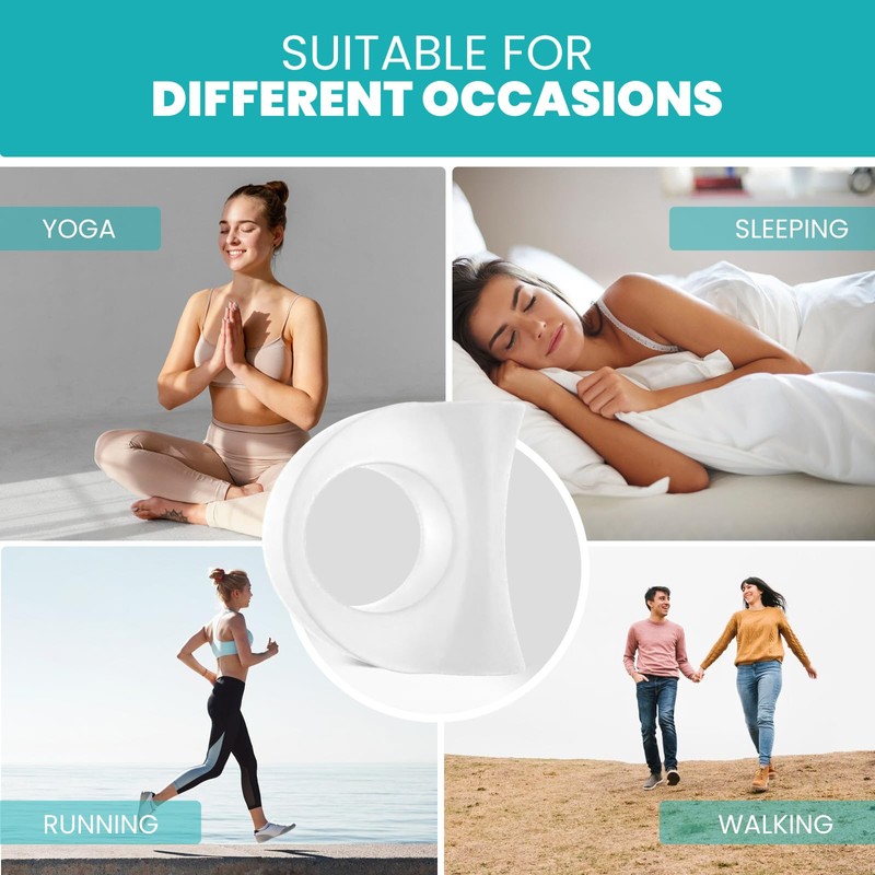 Toe Separators for Overlapping Toes Toe Spacers with Aloe Vera