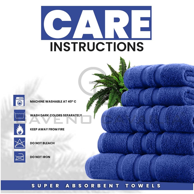 GC GAVENO CAVAILIA Zero Twist Extra Absorbent Bath Set, 100%