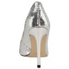 Nine West Women's Fresh Pump, Silver Sequin 040, 8