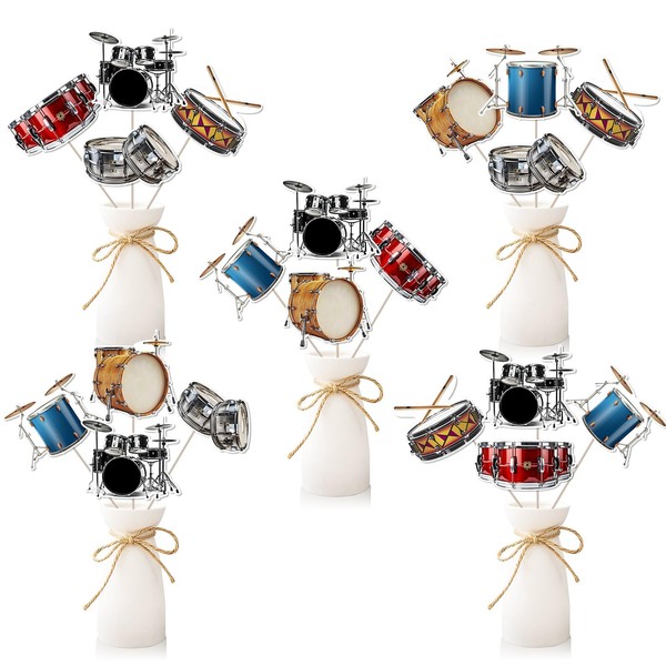 SHADOAMP Drum Party Decoration Boy, 24pcs Drum Table Centerpiece Stick