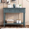 Sofa Table with Drawers Entryway Table Wood Console Table with