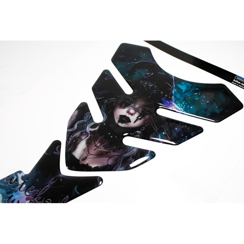 Tankpad Motorcycle Gel Protector Sticker Witch Magician X509851VA