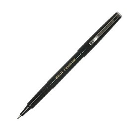 Pilot Fineliner Pen Medium 1.2mm Tip 0.4mm Line Black Ref SWPPF01 [Pack 12]