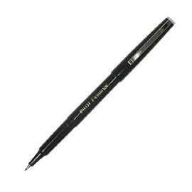 Pilot Fineliner Pen Medium 1.2mm Tip 0.4mm Line Black Ref SWPPF01 [Pack 12]