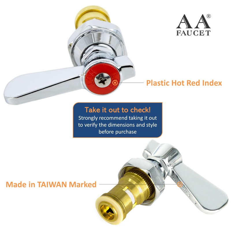 GSW AA Faucet Heavy Duty Stem Check Unit, Hot Handle