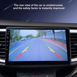 Rear View Camera, Front Camera Car, Front Camera, High Image Clarity, 180° Horizontal Angle Reversing Camera, Car Reversing Cameras for Cars, Caravans (1080P)