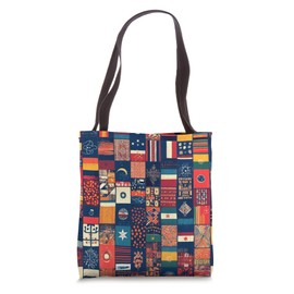 Colorful Patchwork Bohemian Artistic Style Tote Bag