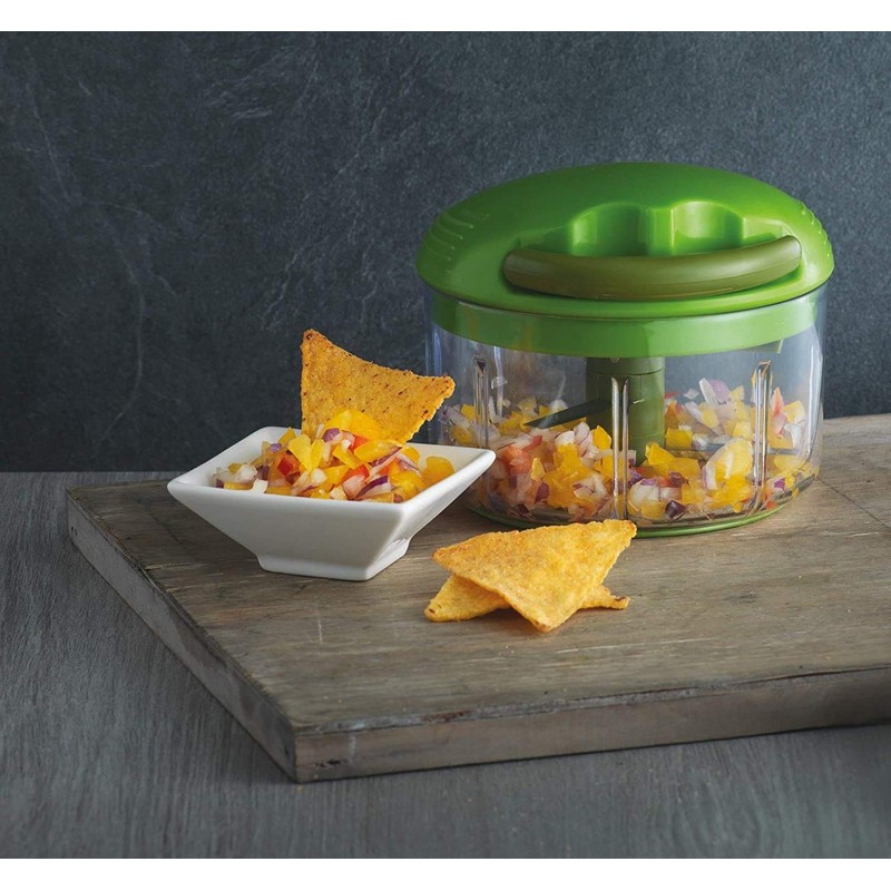 Kuhn Rikon Pull Chop 27412 Universal Chopper Large Plastic Green,