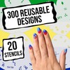Custom Body Art Airbrush Nail Stencils - Design Series Set