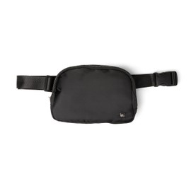 FITKICKS Airlight Belt Bag Lightweight Fanny Pack, Waist Pouch with Adjustable Strap - Black