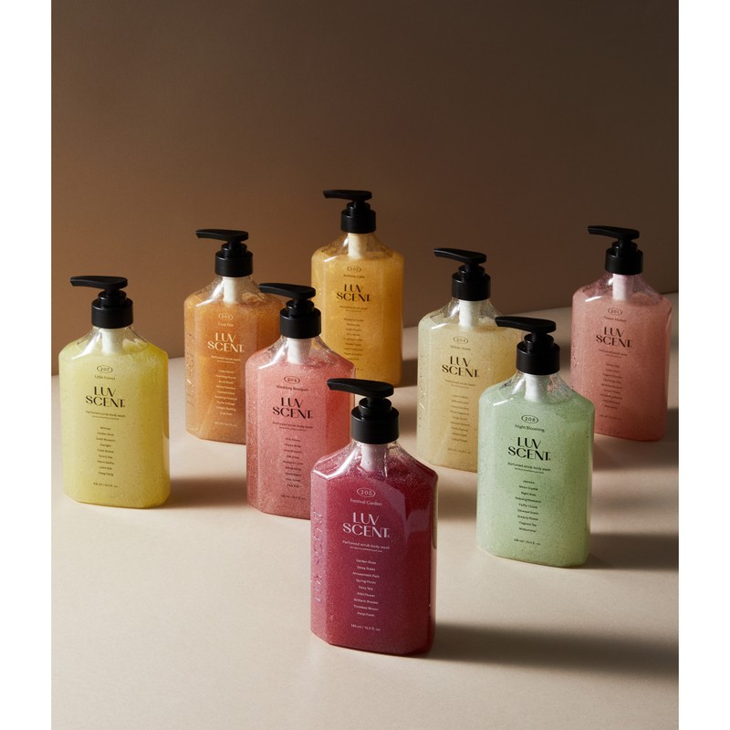 Lovescent Scrub Body Wash Festival Garden Rose Scent