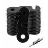 VAEIORP Wind Rope Tensioners 20 Pieces Aluminium Alloy Black Special
