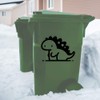 'Kawaii Dinosaur' Clear Sticker Decal – Waterproof Film for Windows,