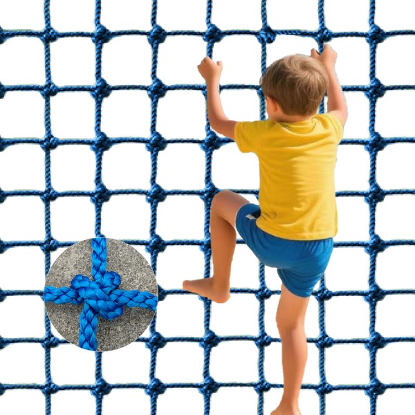 Upgraded Kids' Polyester Climbing Net, 8 Sizes, Heavy-Duty & Exquisite,