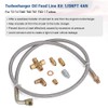 PTNHZ Universal Turbo Oil Feed Line Oil Return Line Oil