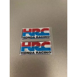 Honda 2X 3D DECAL EMBLEM HRC HONDA RACING LOGO REFLECTIVE RAISED(1.5"x0.