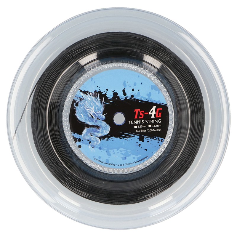 200m Durable Polyester Tennis Racket String Round StrikeResistance Hard Racquet