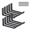 10 Pack Heavy Duty J Shelf Brackets with Lip, 9-Inch