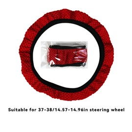 One Piece Elastic Universal Fit Car Wheel Cover Sweat Venting Breathable Car Steering Cover Non-Slip Car Steering Wheel Cover for Car Steering Wheel