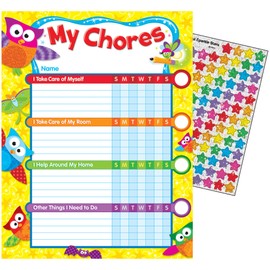 OWL STARS CHORE CHARTS + 100 FREE SPARKLE REWARD STICKERS