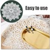 3 PCS Elegant Doyleys,Crocheted Lace Doilies,Round Placemats,Decorative placemats, lace placemats