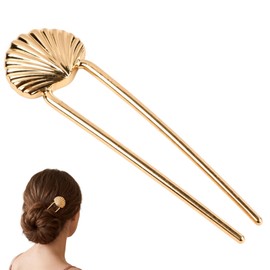 Elegant French Hair Pin for Women,U Shaped Metal Hair Fork for Buns