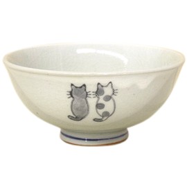 Matsumoto Pottery Nyanko Rice Bowl (Small) 11540