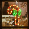LH 18" Lighted Candy Cane 50 Lights Window Christmas Sculpture