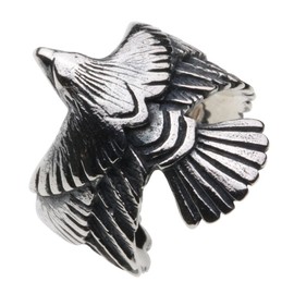Cenote e0121 Native Eagle Ear Cuff [925 Silver Accessories], Silver, No Gemstone