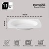 HomeVss, New Bone China Dinnerware SEt, Rim Square Shape, 40pc