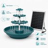 3-Tier Solar Bird Bath Fountain with 3.5W Detachable Solar Panel