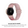 LABRIMP Durable Adjustable Nylon Watch Strap Wave Pattern Design Comfortable
