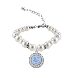 SEIRAA Zeta Amicae Pearl Bracelet Sisters Jewelry Greek Sorority Jewelry for Sisterhood (Zeta Amicae Pearl Bracelet)
