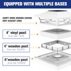 VOLISUN Solar Post Cap Lights: 2 - Pack Outdoor Post