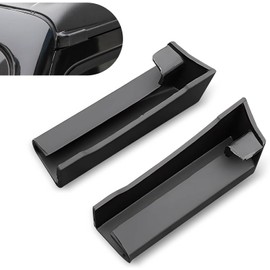 2 Pcs Car Roof Gutter,Car Roof Channel, Modified Exterior Rainwater Gutter Accessory,Car Roof Side Water Rain Gutter Diverters Extension Black Fit Compatible with 18-22 Wrangler JK JL