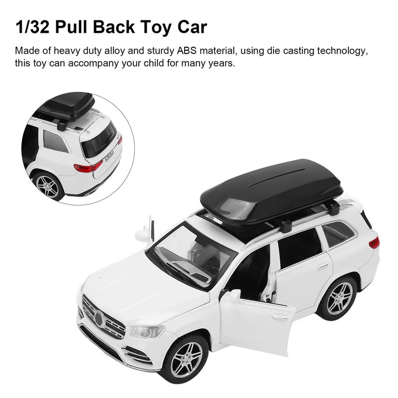 1/32 Alloy Diecast Model Cars Pull Back Electronic Toys Vehicle