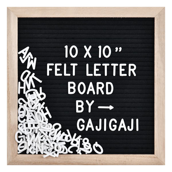 Felt Letter Board with 294 Letters, Numbers, Symbols - 10x10