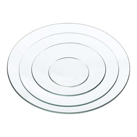 KNMNIU 120 mm Diameter Watch Glass, Evaporation Dish,4 Packs Beaker Cover Smooth Edges Chamfered Arc for Laboratory, Transparent