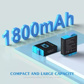 Unbranded 2 Pack Hero 10 Batteries & 3-Channel Battery Charger Station for GoPro Hero 10