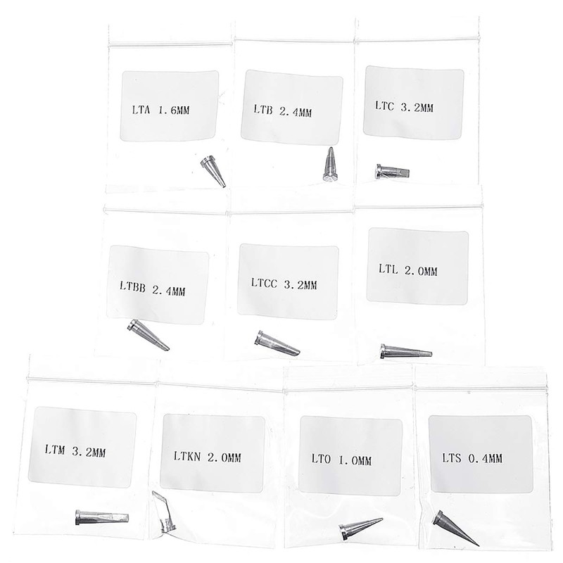 Werse 10Pcs Solder Iron Tips for Weller WSD81 WSP80 WD1000