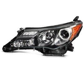 Headlight assembly fit 2013-2015 for Toyota RAV4 Clear Lens Black Housing Driver and Passenger Side 81170-OR042 81130-OR042